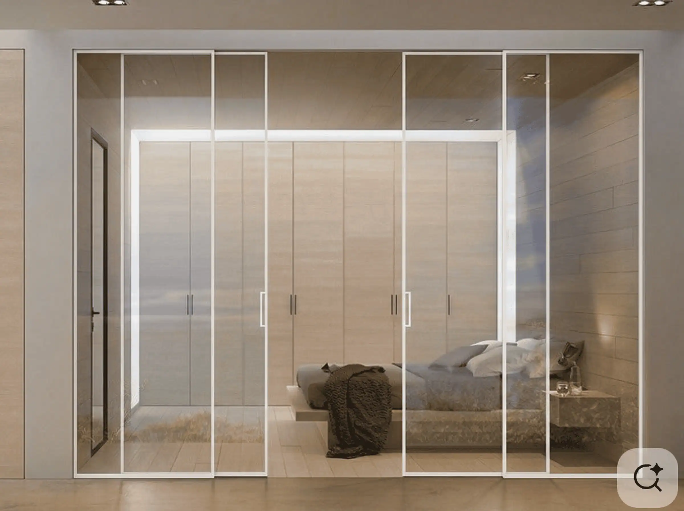 Перегородка з розсувною дверю PS4